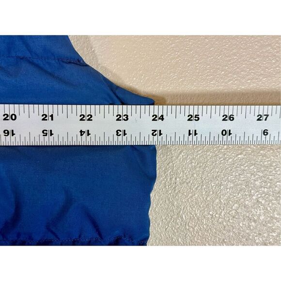 Vintage Marmot Mountain Works Goose Down Blue Puffer Vest Men's XL - Picture 13 of 13